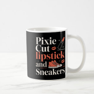 Mug Coupe pixie rouge à lèvres et baskets coupe de che