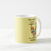 Mug Coupe Retro Pin-up Girl Funny Coffee Cup des année (Devant droit)