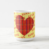 Mug Coupe Rouge Plaid Bright Heart Log Cup (Centre)