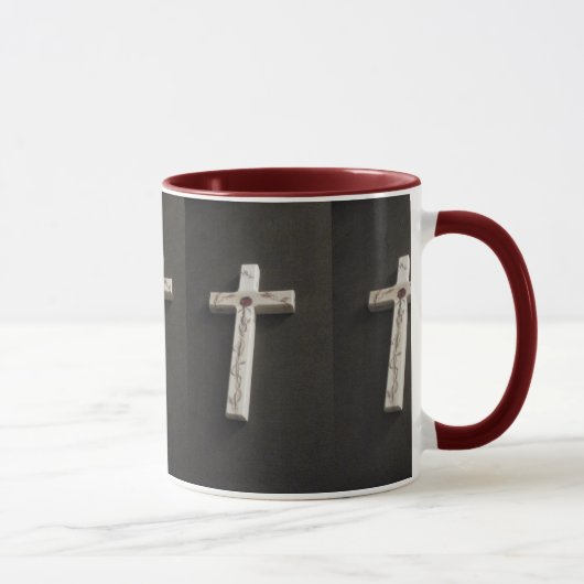 Mug Coupe simple de croix rouge (Droite)