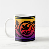 Mug Coupe Sunset Art Déco de Musique (Gauche)