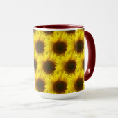 Mug Coupe Sunshine Sunflower de café (Devant droit)