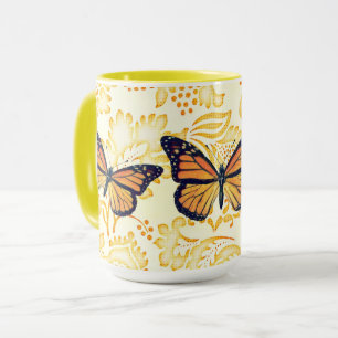 Mug Coupe vintage de papillon d'art