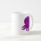 Mug Coupe violet octopus Ancien imprimé (Devant droit)