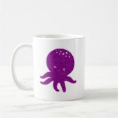 Mug Coupe violet octopus Ancien imprimé (Gauche)