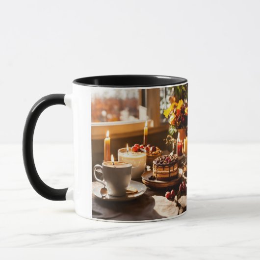 Mug Coupe Whimsical Tea Delight: A Symphony of Cake, C (Gauche)