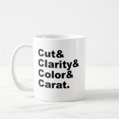 Mug Couper & Clarté & Couleur & Carat | Classement des (Gauche)