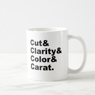 Mug Couper & Clarté & Couleur & Carat Classement des