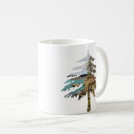 Mug Couper la côte de l'Oregon (Devant droit)