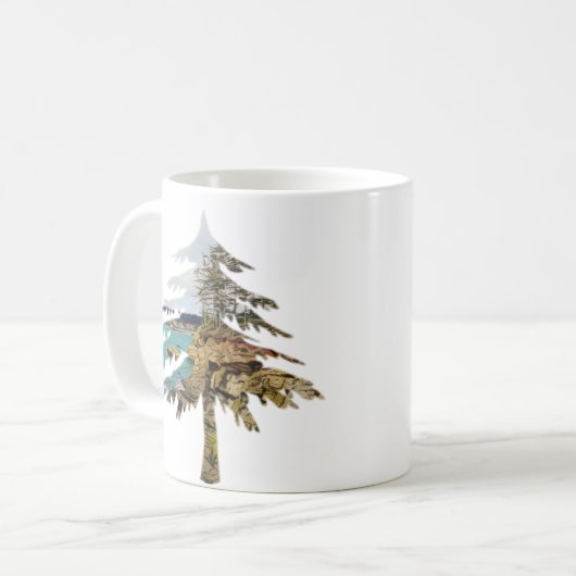 Mug Couper la côte de l'Oregon (Devant gauche)