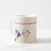 Mug Couper le Carlin et les fleurs (Devant gauche)