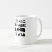 Mug Couper les dons amputés de récupération du doigt d (Devant droit)