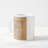 Mug Coupes - Carousel de poney pourpre (Devant gauche)