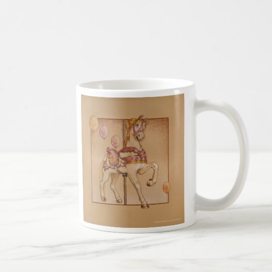 Mug Coupes - Carousel de poney pourpre (Droite)