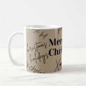 Mug Coupes de café de Noël (Gauche)