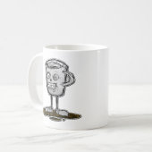 Mug Coupes de café double visage crâne (Devant gauche)