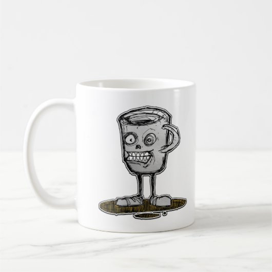 Mug Coupes de café double visage crâne (Gauche)