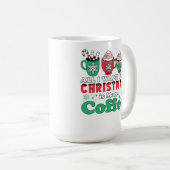 Mug Coupes De Café Festive Avec Des Dits De Noël (Devant droit)