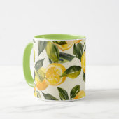 Mug Coupes de fruits - Conception de citron Musique cé (Devant gauche)