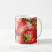 Mug Coupes de fruits - Conception de fraise - Musique  (Devant droit)