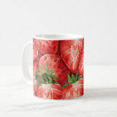 Mug Coupes de fruits - Conception de fraise - Musique  (Devant gauche)