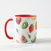 Mug Coupes de fruits - Conception de fruits mélangés M (Gauche)