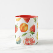 Mug Coupes de fruits - Conception de fruits mélangés M (Centre)