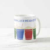 Mug Coupes de nouilles Ramen Message personnalisé (Devant droit)
