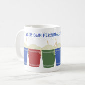 Mug Coupes de nouilles Ramen Message personnalisé (Devant gauche)