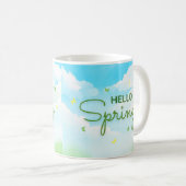 Mug Coupes de Pâques florissantes : Bonjour Printemps (Devant droit)