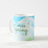 Mug Coupes de Pâques florissantes : Bonjour Printemps (Devant gauche)