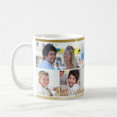 Mug Couple 6 Photo Collage I LOVE YOU Heart Initiales (Gauche)