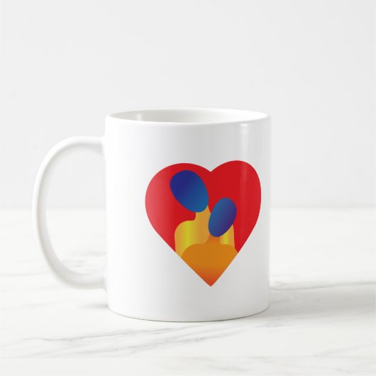 Mug Couple Abstrait (Gauche)