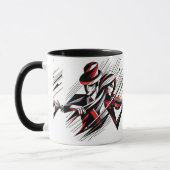 Mug Couple abstrait avec violon (Gauche)