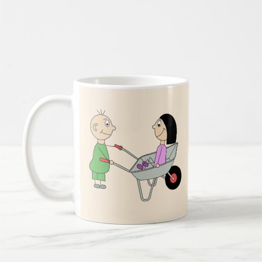 Mug Couple avec brouette (Gauche)