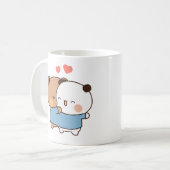 Mug couple Bubu et dudu Milk et Mocha Bears Kawaii (Devant gauche)