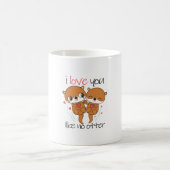 Mug Couple Cadeau Je T'Aime Pas De Otter (Centre)