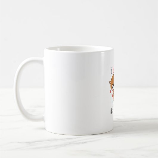 Mug Couple Cadeau Je T'Aime Pas De Otter (Gauche)