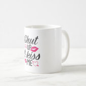 Mug Couple Cadeau Kiss Me (Devant droit)