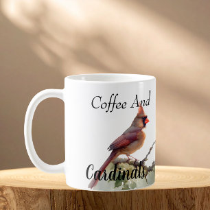 Mug Couple Cardinal Moderne Rouge Personnaliser