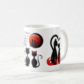 Mug Couple Chats à la maison (Devant droit)