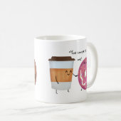 Mug Couple complet de café et de beignets (Devant droit)