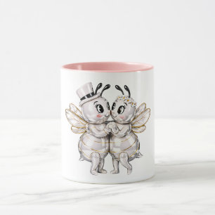 Mug Couple de abeilles de mariage adorable