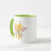 Mug Couple de abeilles tendres s'étreignant (Devant gauche)
