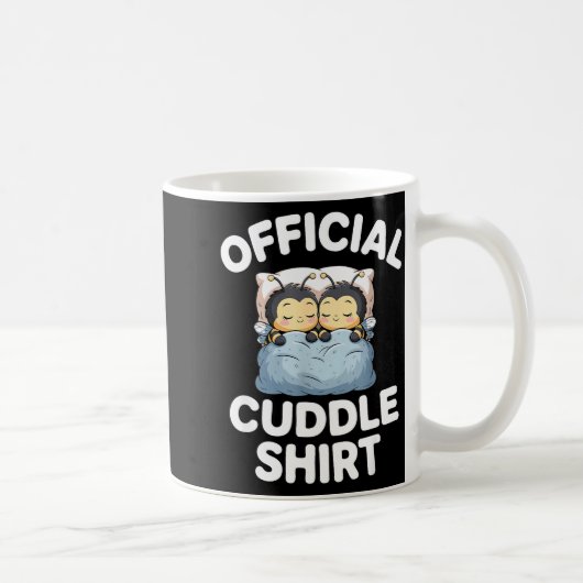 Mug Couple de bourdons mignons se câlinent (Droite)