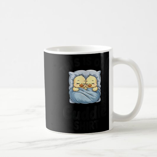 Mug Couple de canards mignons C'est notre câlin (Droite)