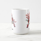 Mug Couple de cardinaux Oiseaux rouges Nature (Centre)