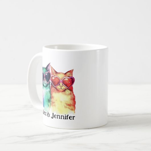 Mug Couple de chats (Devant gauche)