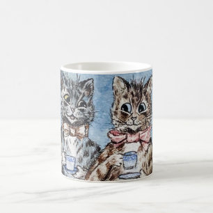 Mug Couple de chats buvant du thé, Louis Wain