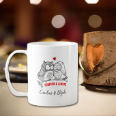 Mug Couple de Chouettes sur mesure, Saint Valentin